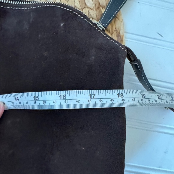 Kate Spade Chocolate Brown Suede Leather Shoulder Bag - Picture 8 of 10